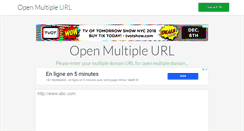 Desktop Screenshot of openmultipleurl.com